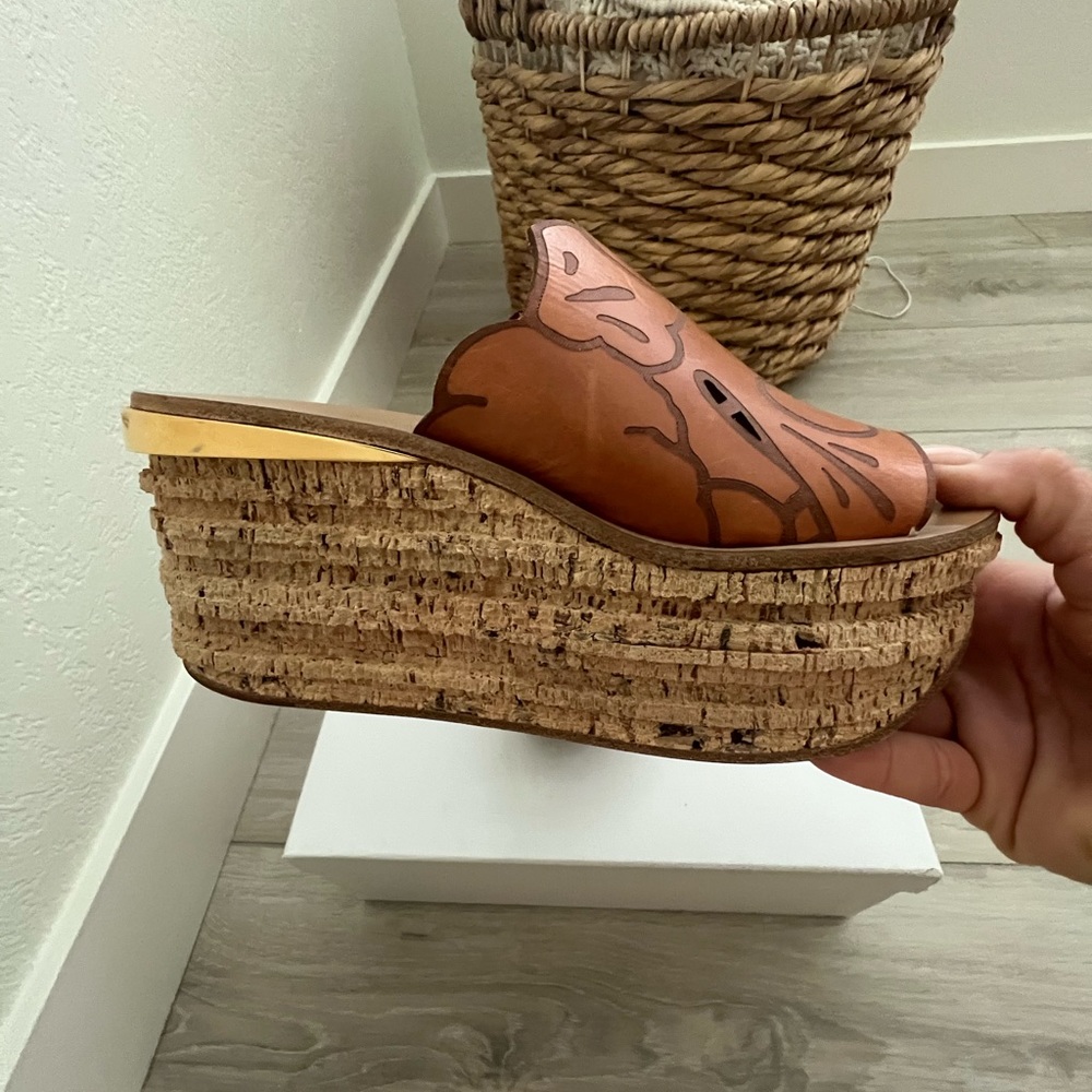 🛍 Chloe Cork Slide - Picture 7 of 8